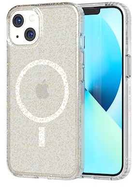 Tech21 Evo Sparkle for iPhone 13 – With Magsafe Integrated Shimmering Phone Case with 12ft Multi-Drop Protection