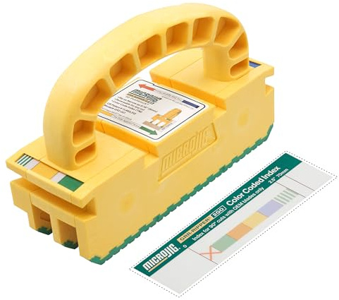 MICROJIG GRR-RIPPER 2GO Push Block for Routers, Jointers, Band and Table Saws, Woodworking Tool, Extreme Grip, GR2-GO, Yellow/Green