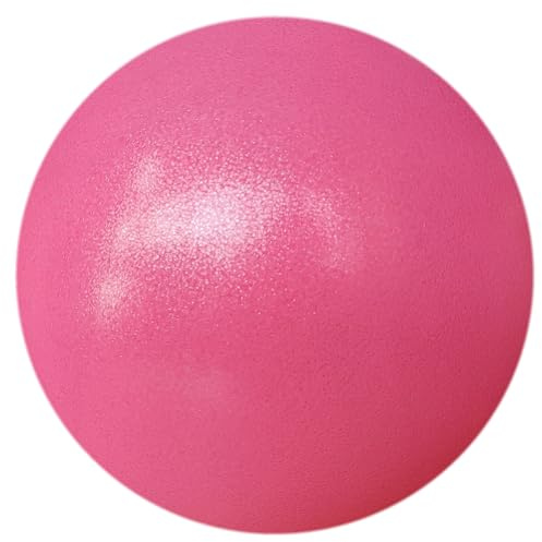 AppleRound 9-inch Pilates Ball - Includes 1 Ball and 1 Pump - Small Exercise Ball for Pilates, Yoga, Fitness, Physical Therapy, Stability Core Training (Pink)