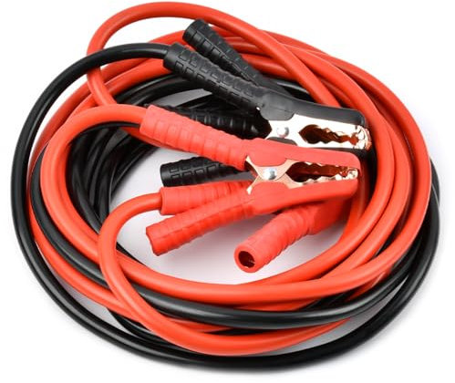 FINZOO Jumper Cables for Car Battery, 4m Jumper Cables with PVC Base Heavy Duty,2000AMP Jump Starting Dead or Weak Batteries Emergency Roadside Assistance Cables for Petrol Diesel Car Van Truck