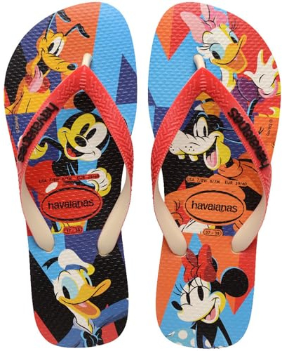 Havaianas Disney Stylish Unisex - Adulto FlipFlop Beige Straw/Red Ruby 41 EU