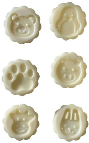 Stampo per torte di luna, per biscotti con 6 timbri, in plastica, per appassionati di cottura