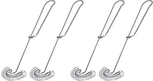 Remingtape Lot de 4 fouets à œufs - fouet - En acier inoxydable - Fouet plat - Pour la mousse et le lait