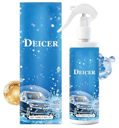 Generisch Espray anticongelante para parabrisas – Espray anticongelante de acción rápida, para quitar la nieve del coche, eficaz y derretir el hielo rápidamente y evitar el efecto de espejo