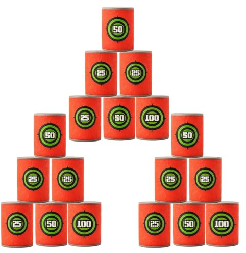 18PCS Soft Targets, Indoor Target Practice Game, Dart Target Board, Fun Educational Aim Training Set of Three Packs with Six Targets Each, Lightweight and Portable Design