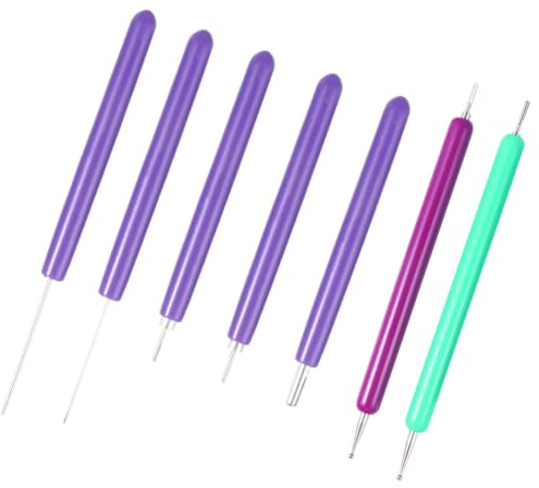 KJHBV Set 7 Pezzi Penne per Quilling Fai da Te, Strumento Multifunzione per Creare Decorazioni e Progetti di Ergonomica Colore Casuale