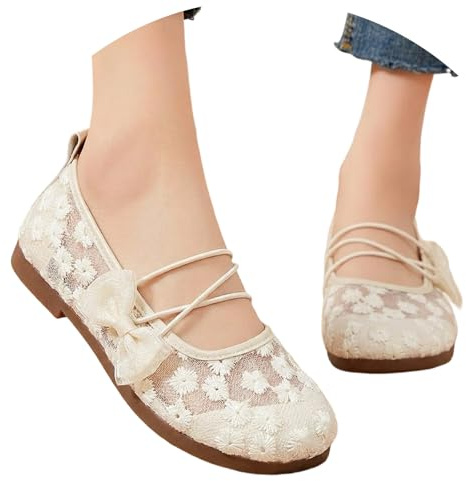 Elegantes zapatos bajos casuales, cómodos mocasines estilo bailarina Mary Jane, perfectos para todos los días.