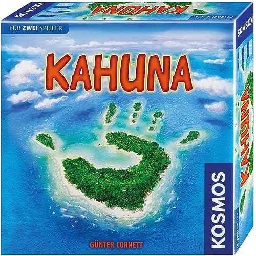 KOSMOS 691806 Kahuna, Duell-Spiel für 2 Spieler ab 10 Jahre, Brettspiel, Strategiespiel, Machtkampf um die Inseln im Pazifik, Günter Cornett