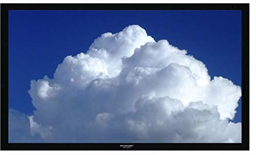 Grandview Cyber Series 77 Fixed Frame 16:9 Projector Screen - for Full HD, High definition, 1080p, 3D, 4K, DLP, LCD, D-ILA projection, Wall Mounted Velvet lined