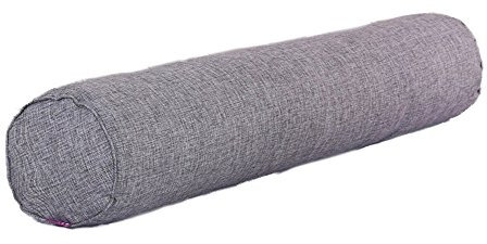 Nunubee - Almohada cilíndrica para Mujer, cojín de Maternidad y Cuerpo, Cojines lumbares, Cojines para Respaldo, Almohada Lateral, Gris Ahumado, 15 x 40 cm