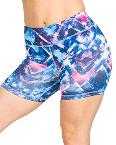 Epic MMA Gear Damen Yoga-Shorts, 12,7 cm, Stretch, Fitness, WOD, Yoga, Laufen - Pink - X-Groß