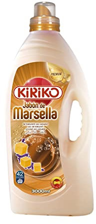 Kiriko 184127 Detergente Liquido Jabón de Marsella, 3 L