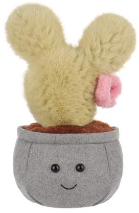 Apricot Lamb Cactus - Peluche a forma di fiore per bambini, morbido e carino, per bambine e ragazzi, in morbido cactus verde, 24 cm