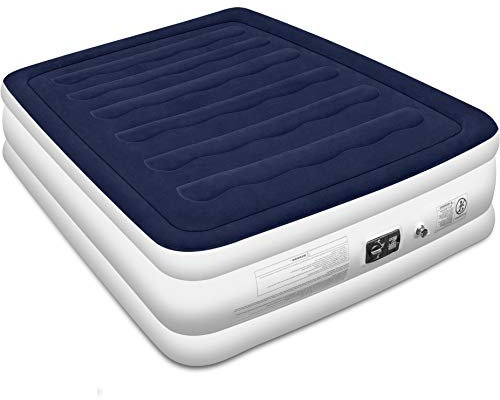 Blackace arteesol Luftmatratze Selbstaufblasend - Luftmatratze 2 Person Gästebett Doppel Aufblasbare Doppelmatratze mit Eingebauter Elektrischer Pumpe bis 250kg