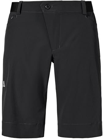 Schöffel Damen Shorts Style Keitele WMS, leichte Bike Shorts mit radspezifischer Passform und 4-Wege-Stretch, Fahrradhose aus recyceltem Material, black, 38