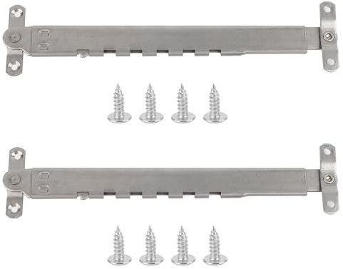 2 Stück Fensterfeststeller Verstellbarer Fensterriegel Kipp Regler Metall Fensterstopper für Kippfenster zur Fixierung des Öffnungswinkels von Fenstern, Rechte Seite