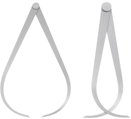 2 PCS Calipers Measuring Tool 150mm/6 Inches Inside Outside Measuring Calipers for Measuring Pottery Sculpture Clay Pipe tainless Steel Firm Friction Joint External Measurement Tool