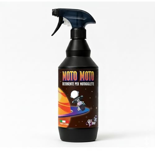 Detergente Pulizia Moto - MOTO MOTO | Sgrassatore Spray per Trasmissione, Carene e Cerchi | Pulitore Catena – 750 ml
