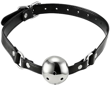Kutocesy Bavaglio in Acciaio Inossidabile Con Divaricatore Per Bocca Regolabile Bondage Ball Gag Bavaglio Per Donne E Uomini BDSM Fetish Sex Toy