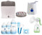 MAM Set 9 - Startset - Flaschen Sterilisator Babykoster Milchpumpe - Blau + gratis Geschenk