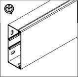 Arnocanali CANALINA PORTACAVI MT 2 40 mm X 60 mm K4060.3