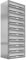 AL Briefkastensysteme 10er Briefkastenanlage Edelstahl, Premium Briefkasten DIN A4, 10 Fach Postkasten modern Aufputz