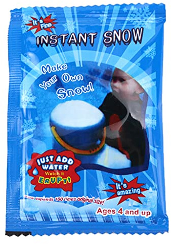 MIAOJI Fake Instant Snow, Fake Snow for Charms Slime Polymer DIY Fluffy Artificial Snowflakes Instant Snow