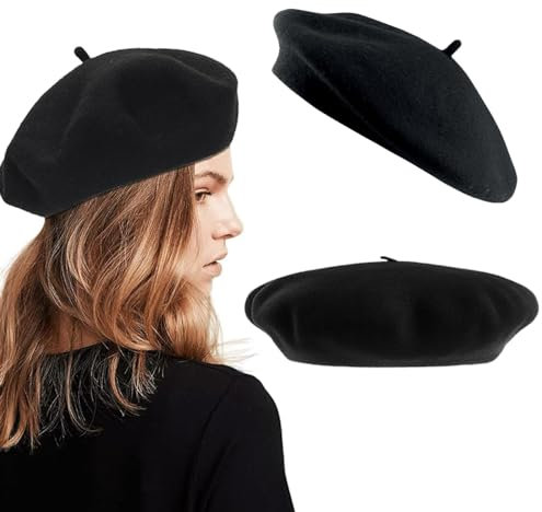 Baskenmütze, Barett, Klassishe Künstler Barrett, Mode Basken, Baskenmütze Mit Kaschmir, Klassishe Künstler Barrett, Mütze Mode Basken, Wintermütze Barett, Klassisch Plain Französischer Stil Barett