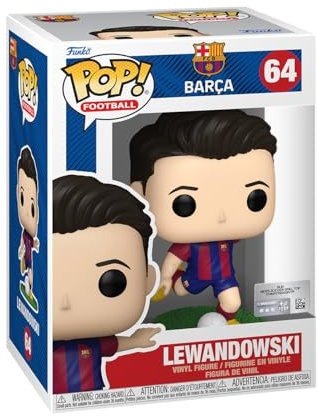 Funko POP! Football: Barcelona - Robert Lewandowski - Barcelona FC - Vinyl-Sammelfigur - Geschenkidee - Offizielle Handelswaren - Spielzeug Für Kinder und Erwachsene - Sports Fans