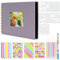 Album de Fotos 60 Páginas Negras Scrapbook Espiral para Pegar y Escribir DIY Scrapbooking Set con Photo Corners Pegatinas para Boda Cumpleaños Aniversario Bodas, Vacaciones (Púrpura)