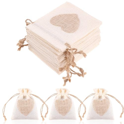 10 Stück Baumwollsäckchen Klein, 10 × 8 cm Säckchen Zum Befüllen Jutesäckchen Klein Stoffsäckchen Geschenksäckchen Baumwollsäckchen Zum Verpacken Von Kleinen Werbegeschenken, Seifen (gebrochenes Weiß)