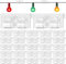 saerryor 30Pcs Outdoor Lights Hooks with Sticky Pad, Self Adhesive Cable Clips Sticky Light Wire Clips Cable Cord Holders for Outdoors Fairy Light Desk Wall Home Office, Transparent