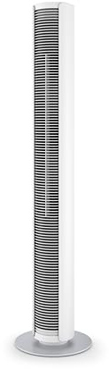 Stadler Form Peter Ventilateur de tour, économique en énergie et silencieux avec 29 dB(A), avec télécommande, fonction d'orientation, 6 vitesses, minuterie de 7 heures, LED à intensité variable, blanc
