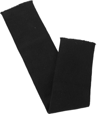 ORFOFE Tejido Acanalado Elástico para Dobladillos y Puños de Sudadera Infantiles, Borde Extendido 40 Cm, Color Gris Oscuro, Accesorio Resistente para Chaquetas y Pantalones de Plumón,