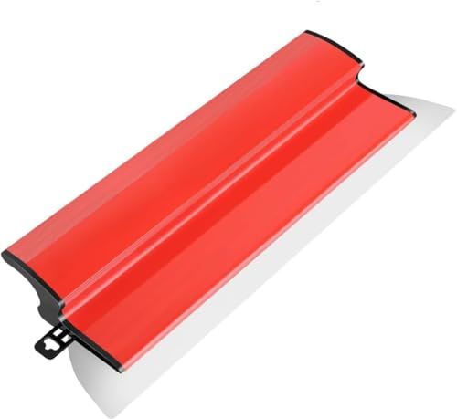 Ytspatel set med blad av rostfritt stål, plattspatel 25 cm, tapetspatel för gips, fasadspatel, verktyg för väggkonstruktion, röd
