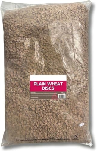 Plain Wheat Discs Duck Feed – 1 kg Bag | Floating Duck & Swan Food | Natural Floating Pellets for Ducks, Swans, Geese, Waterfowl & Pond Birds