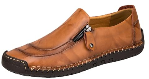 Chaussures de loisirs traditionnelles pour homme, faites à la main, bottes de conduite haut de gamme, à enfiler, pour voyage, activités de plein air