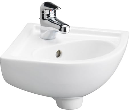 Petite Corner Wall-Hung Basin 17-3/8 x 14-3/8 x 7-1/2