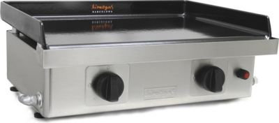 Simogas EPM-75.11 Plancha à Gaz avec 2 Brûleurs Fer INOX 80,3 x 45 x 25 cm 6,6 KW