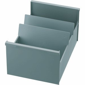 Styro 2 x Karteitrog A5 quer öko-grau