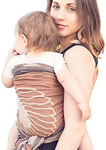 Hoppediz Baby-Tragetuch ab Geburt, Neugeboren bis Kleinkind, 100% Baumwolle, El Paso 3,70 m