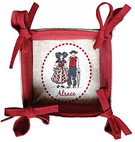 Winkler - Corbeille à pain - Panier à pain - Panier de rangement - Corbeille en Enveloppe Coton Garnissage Mousse Polyuréthane - Corbeille décoration - Boîte à pain - Tipisch