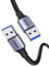 UGREEN USB Cable, USB 3.0 A to A Data Cable Braided, 5Gbps High Speed Transfer USB to USB Cable, Compatible with External Hard Drive/Laptop Cooling Pad/Docking Station/PC/TV/DVD/Printer/Camera(0.5M)