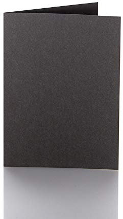 Paper24 Faltkarten A5 150 x 200 mm 240 g/qm 25 Stück in Schwarz
