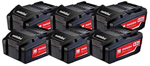 Metabo, 6 batterie Li-Power 18 V 4.0 Ah (Referenza: MTB 625151000)