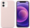 THBY Funda iPhone 12 Mini, Carcasa de Líquido Silicona Gel Antichoque con Forro de Microfibra para Apple 5.4 Pulgadas (Rosa)