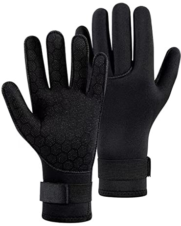 YDQUANI Guanti per muta stagna Guanti per immersione in neoprene da 3 mm Guanti termici antiscivolo per donne bambini Snorkeling Kayak Nuoto Surf Pesca