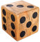 riess-ambiente.de Massiver Würfelhocker Cube 41cm Natur Mindiholz Beistelltisch stapelbar