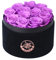 Dekun Rosen-Box Rund Ewige Rosenbox- 12 konservierte Rosen Rot in Box haltbar 1-3 Jahre - Geschenke für Mutter Freundin Ehefrau Oma; Geburtstag Valentinstag Ewige Blume (Violett)