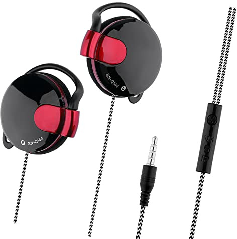 Naroote On-Ear Sports Headphones In-line Control Gaming Headset with Microphone for Laptop Desktop PC Vivid Sound Field Lightweight Design